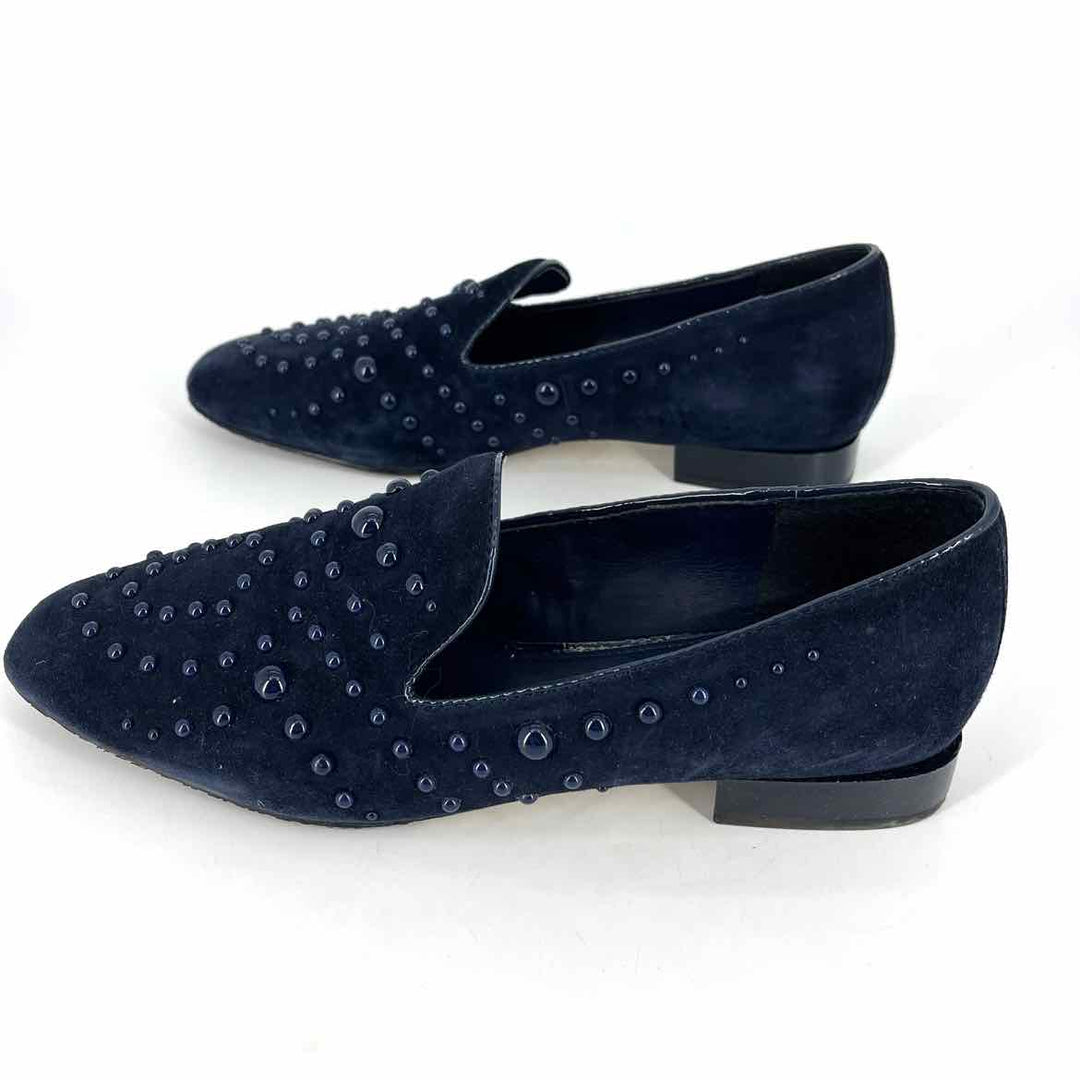 Shoe Size 8 DONALD PLINER Navy Suede Flats