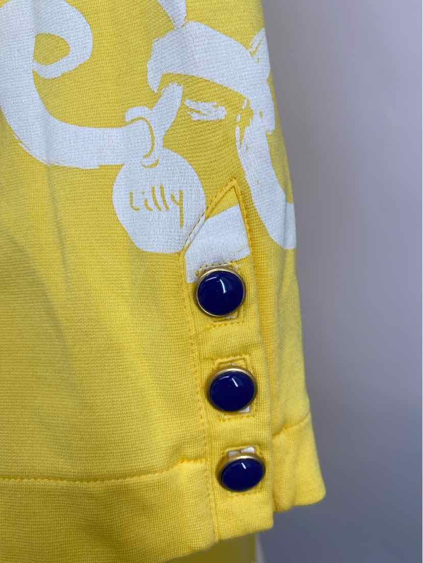 Size M Lilly Pulitzer Yellow Print Dress