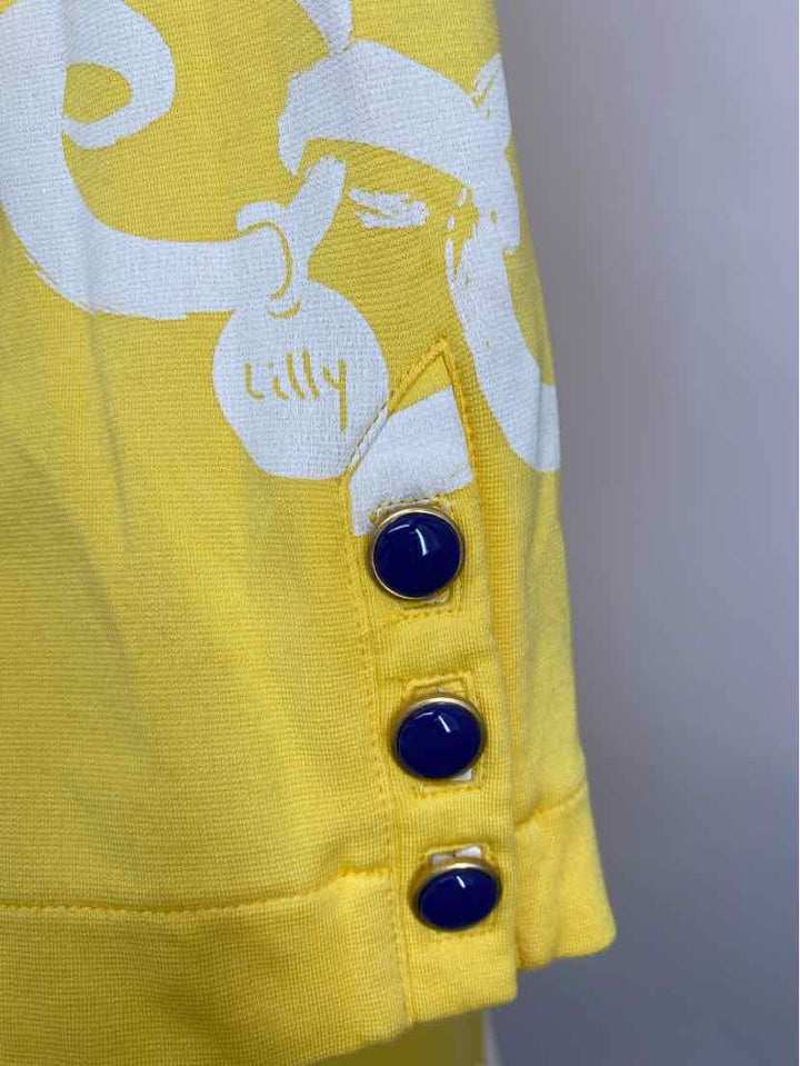Size M Lilly Pulitzer Yellow Print Dress