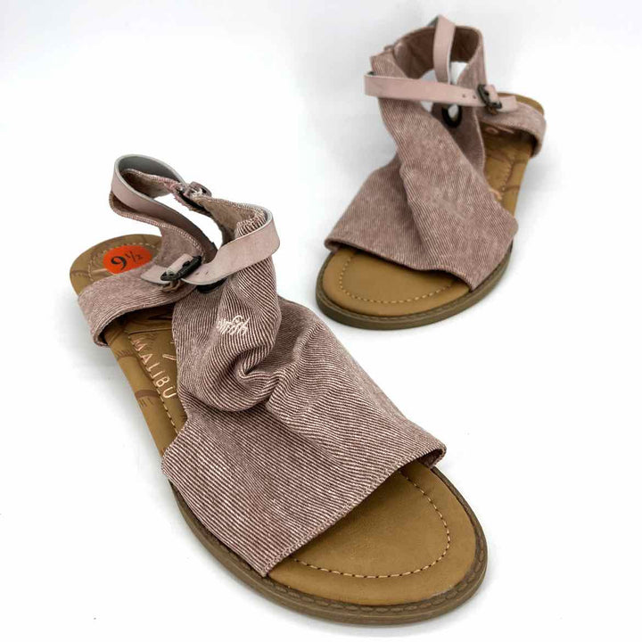 Shoe Size 9.5 BLOWFISH Pink Faux Leather Canvas Sandals