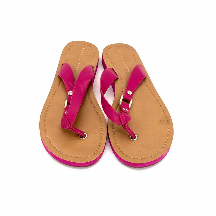 Shoe Size 9 KELLY & KATIE Hot Pink Faux Leather Sandals