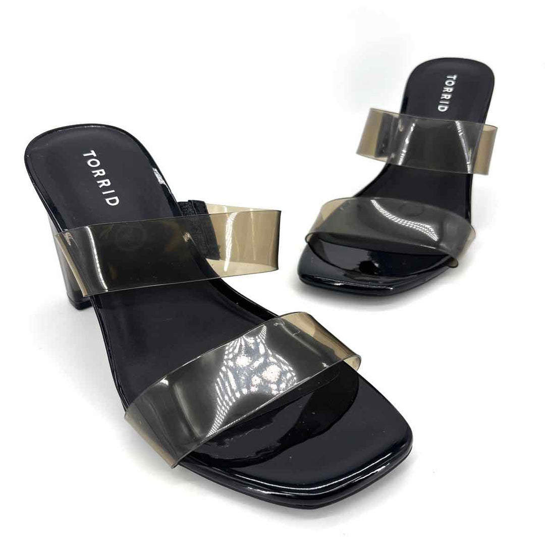 Shoe Size 10 Torrid Black Jelly Sandals