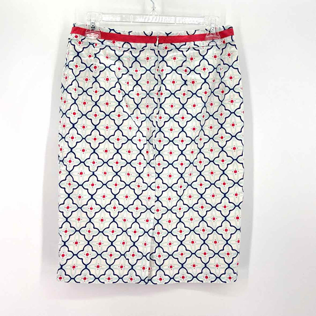 Size 10 Boden White Skirt