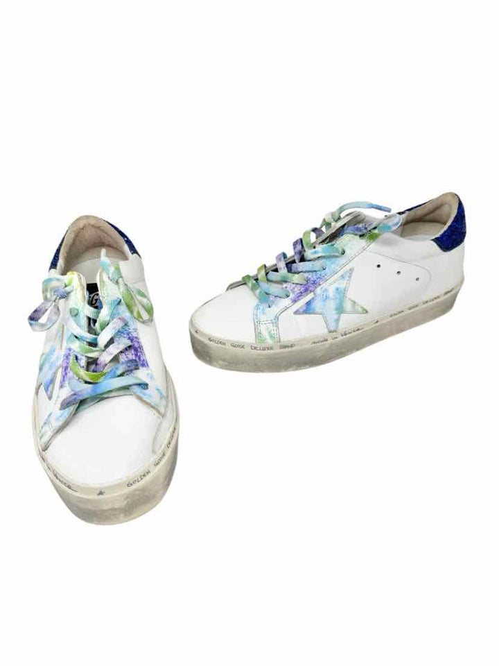 Shoe Size 38 GOLDEN GOOSE White Leather Luxury - Sneakers