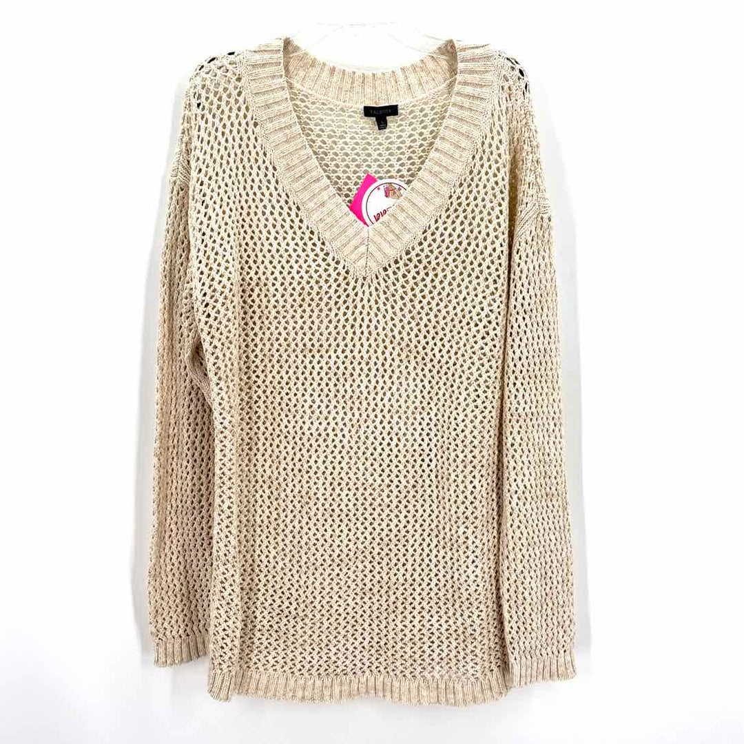 Size L Talbots Cream Sweater