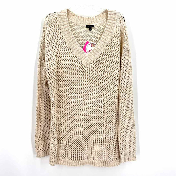 Size L Talbots Cream Sweater