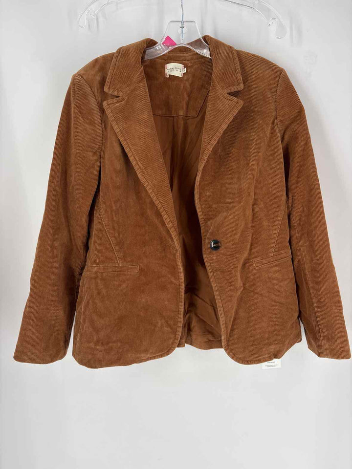 Size 12 Alice + Olivia Brown Corduroy Blazer