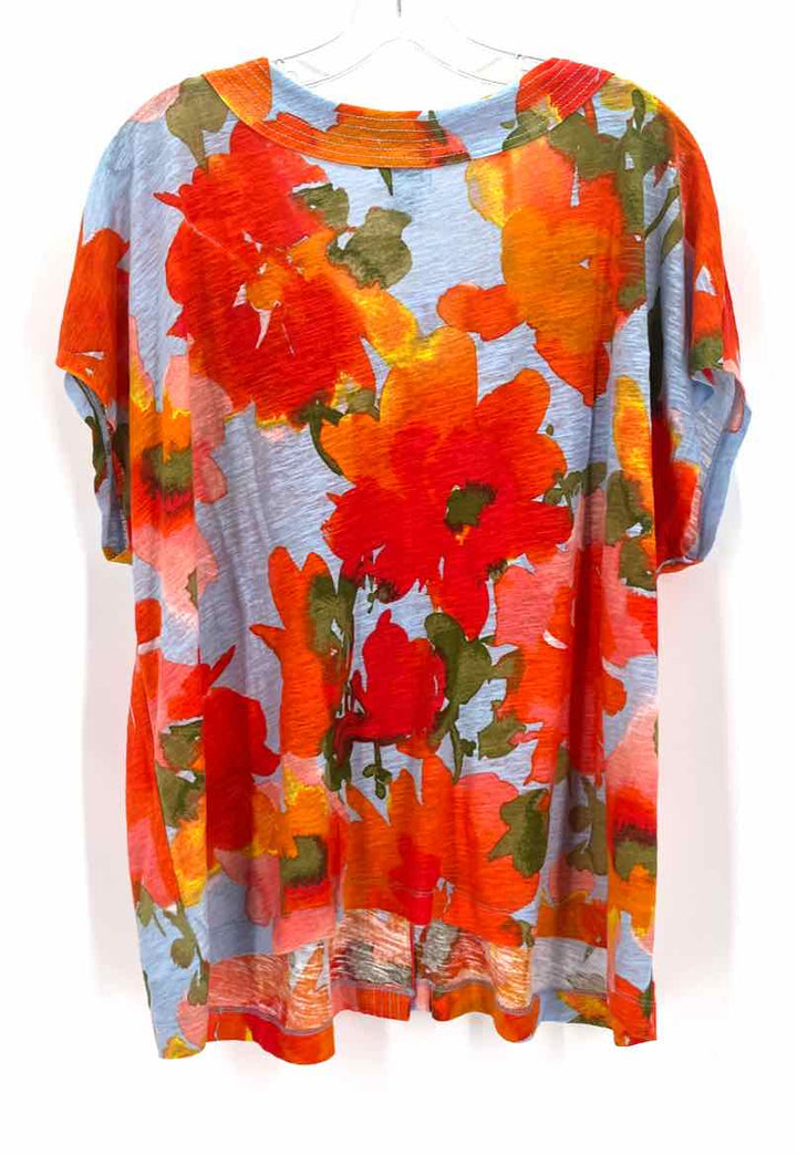 Size 2X JOIE Multi-Color Linen Shirt