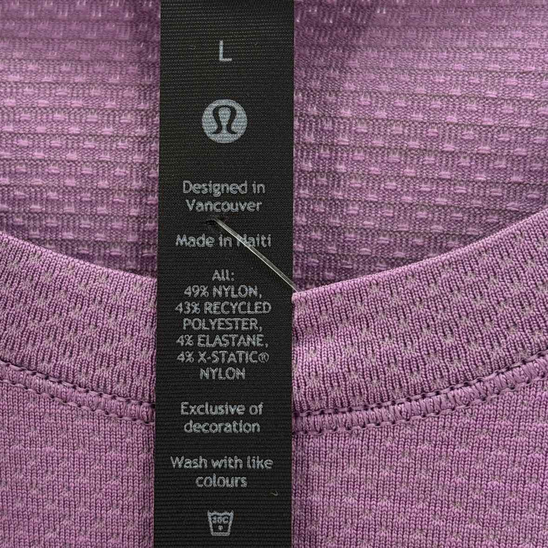 Size L Lululemon Lavender Knit Shirt