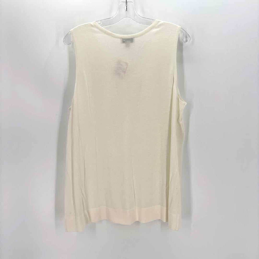 Size XL SUSAN GRAVER Ivory Knit Sweater