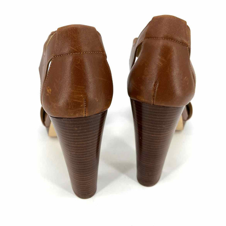 Shoe Size 10 Michael Kors Brown Leather Sandals
