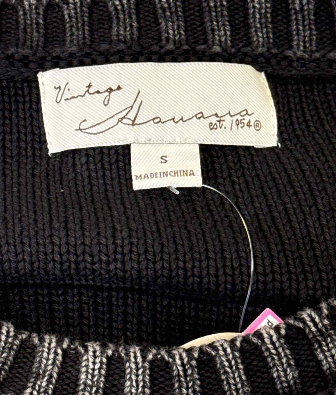 Size S VINTAGE HAVANA Black Sweater