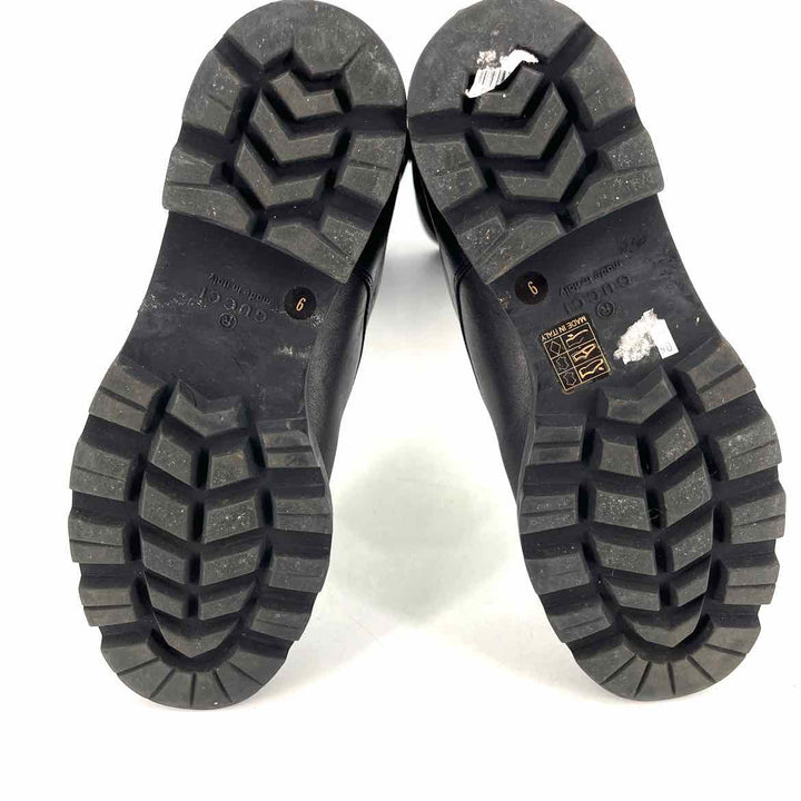 Shoe Size 9 Gucci Black Leather Luxury - Boots