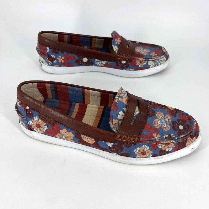 Shoe Size 8 Cole Haan Multi-Color Leather Canvas Loafers