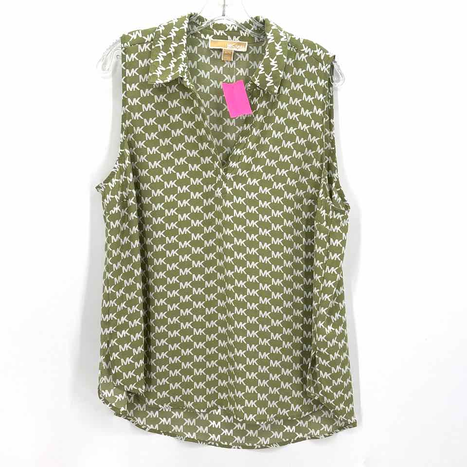 Size XL Michael Kors Green Shirt