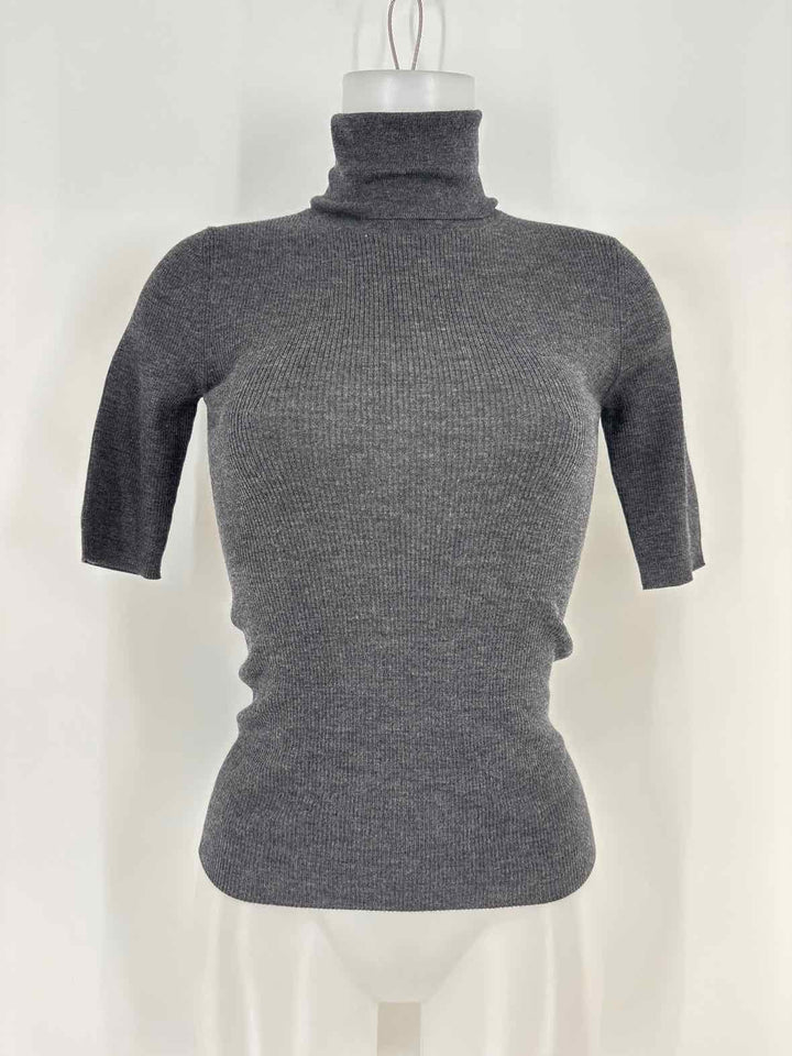 Size Petite THEORY Gray Knit Shirt