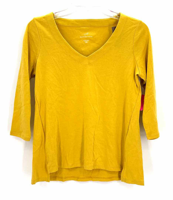 Size XS J JILL Mustard Cotton Shirt