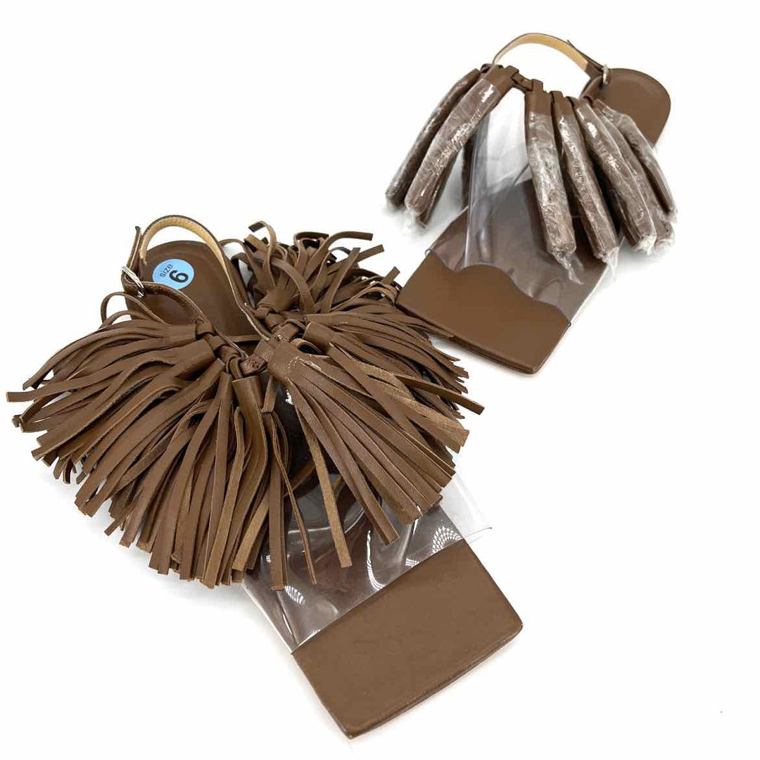 Shoe Size 37 Tan Leather Luxury - Sandals