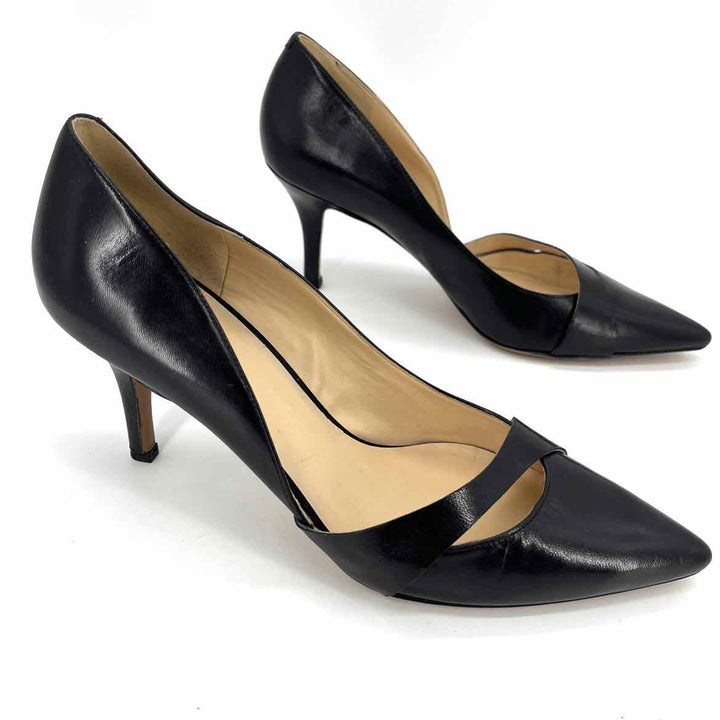 Shoe Size 9.5 Nine West Black Leather Pumps
