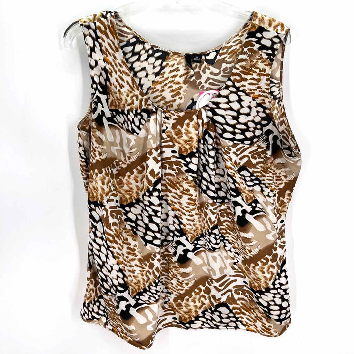 Size XL ESSENTIALS Brown Print Shirt