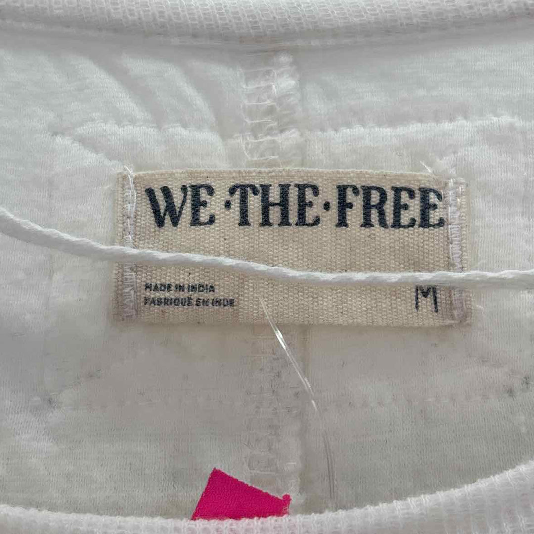 Size M WE THE FREE Ivory Cotton Sweater