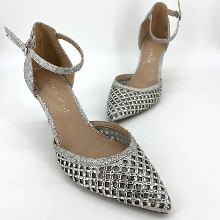 Shoe Size 8 KELLY & KATIE Silver Pumps