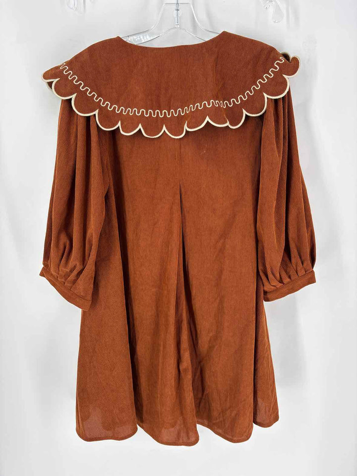 Size M ENTRO Brown Dress