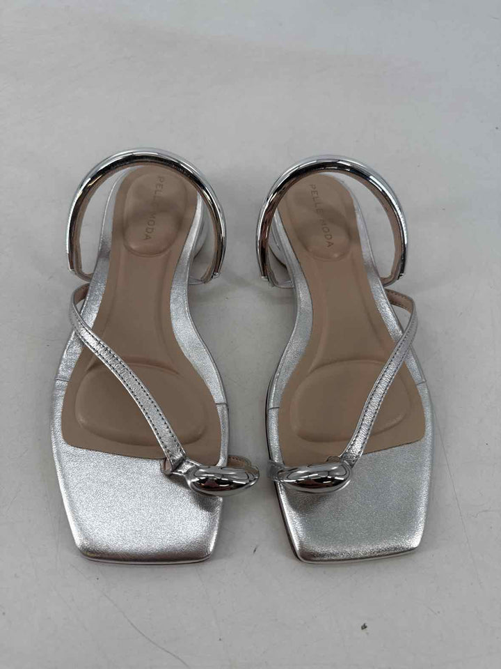 Shoe Size 5 PELLE MODE Silver Sandals