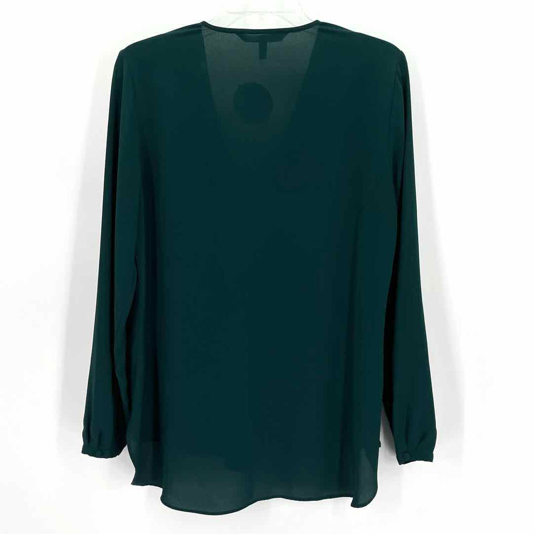 Size 8 White House Black Market Green Shirt