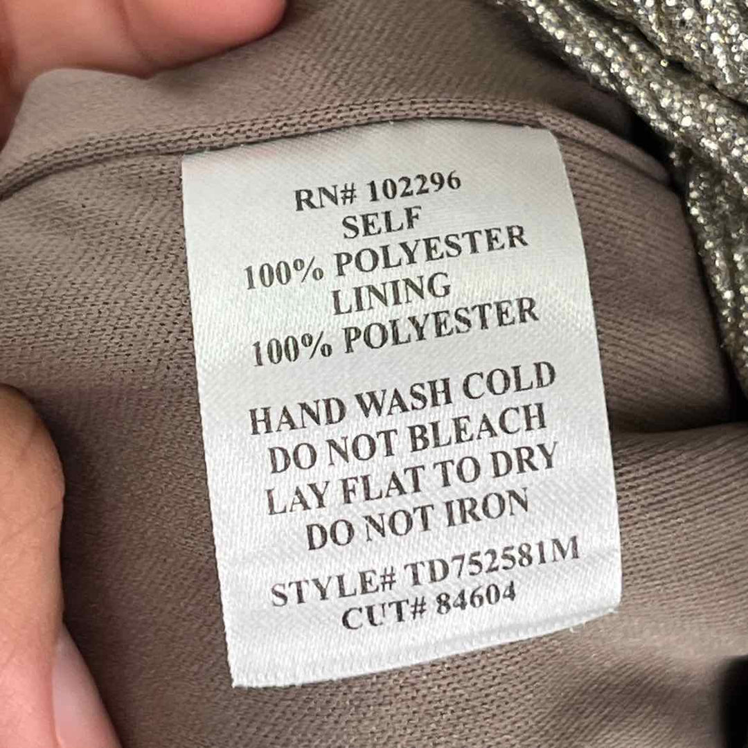 Size 10 CONNECTED APPAREL Gold Dress