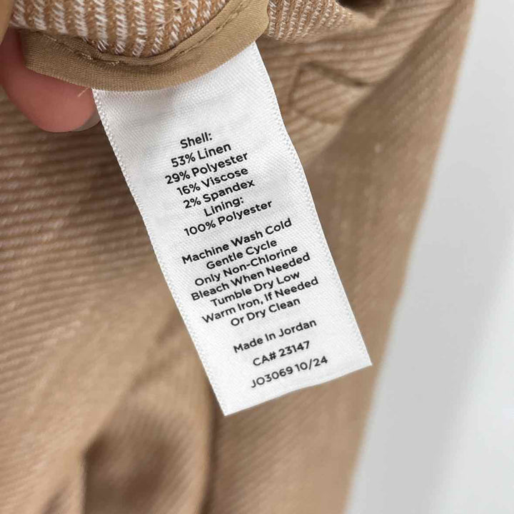 Size 12 Talbots TAN PRINT Pants
