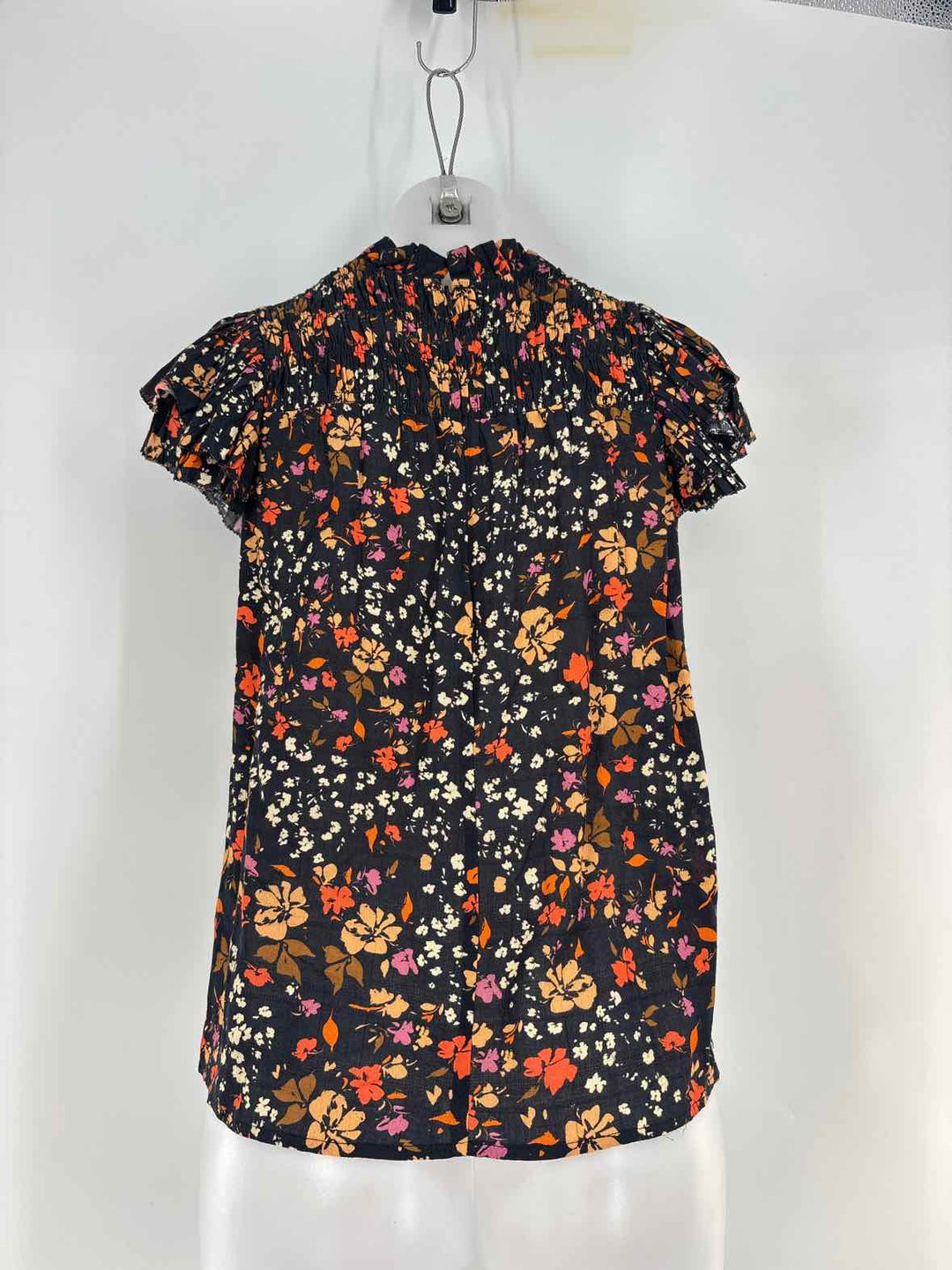 Size XS Black Print Shirt