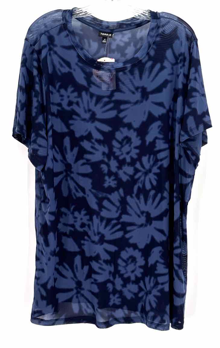 Size 4X Torrid Navy Mesh Shirt