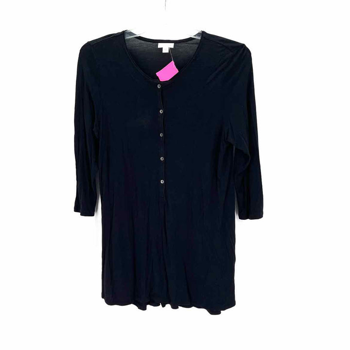 Size M J JILL Black Knit Shirt