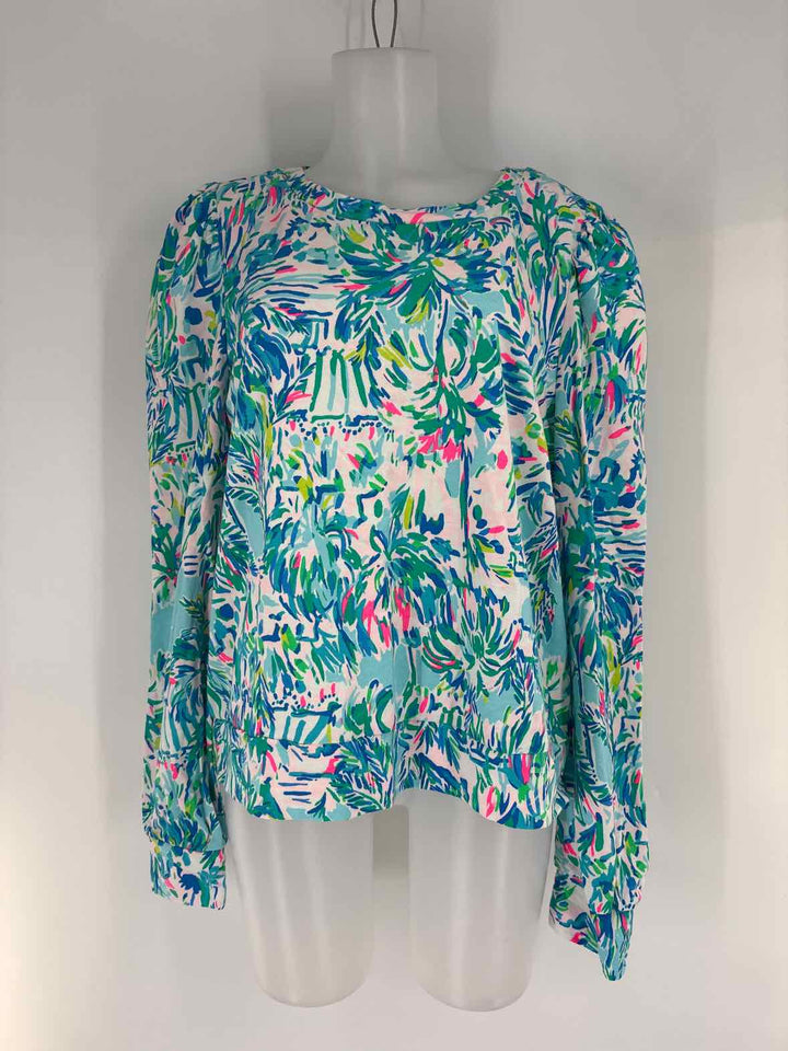 Size L Lilly Pulitzer Multi-Color Shirt