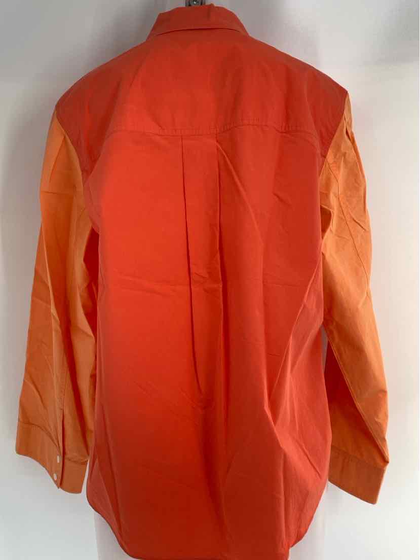 Size 6 DEREK LAM Orange Shirt
