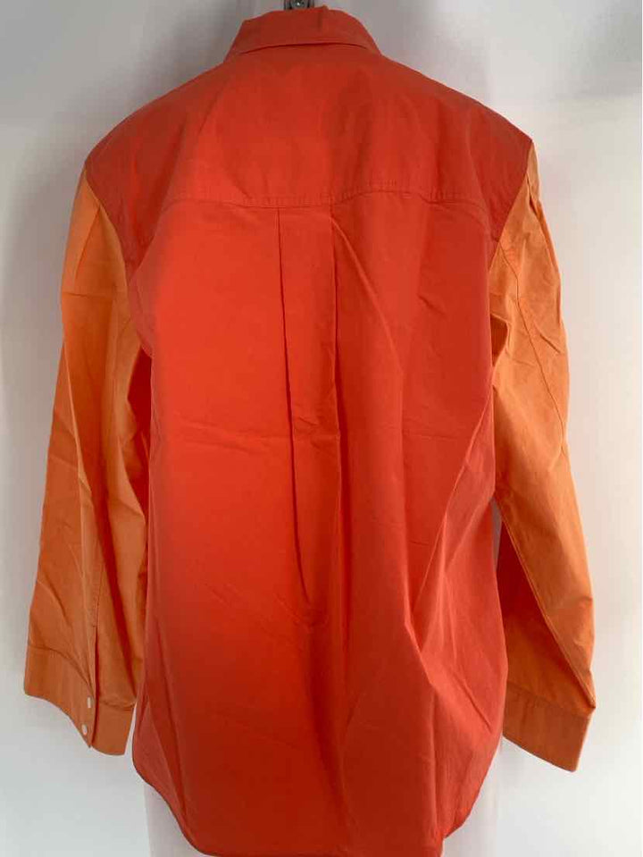 Size 6 DEREK LAM Orange Shirt