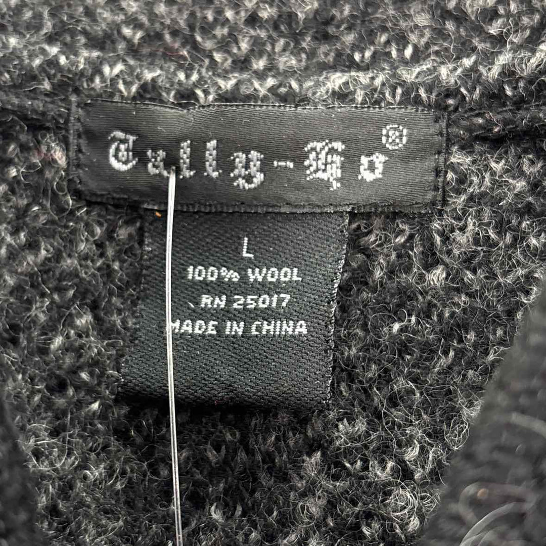 Size L Black Wool Vest