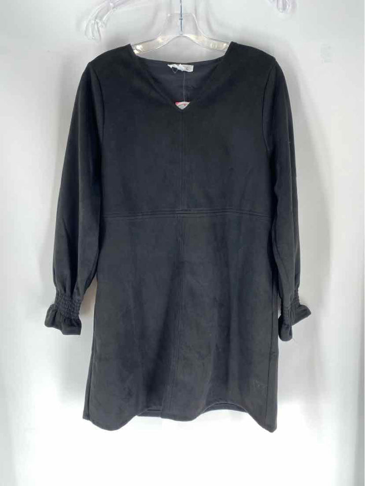Size S THML Black Suede Dress