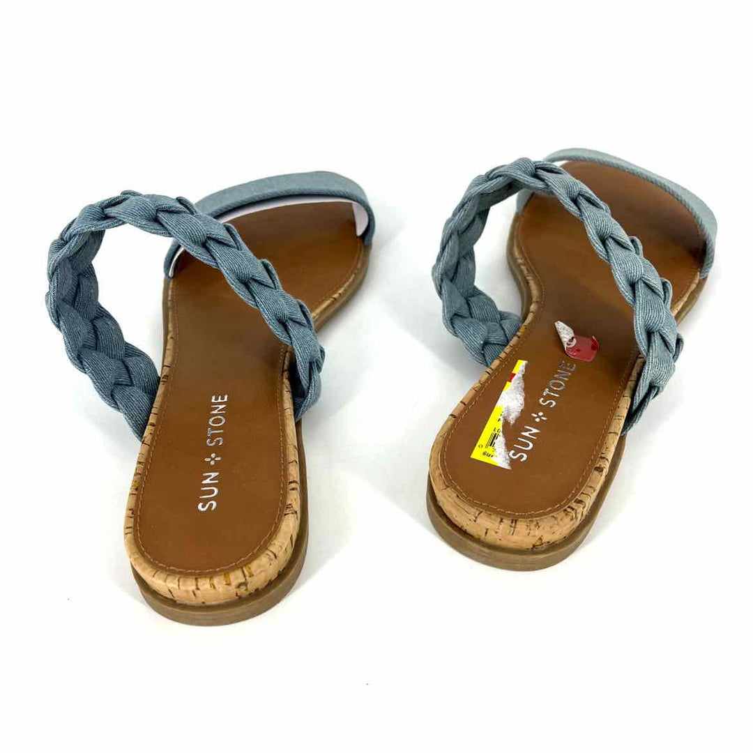 Shoe Size 9 Blue Denim Sandals