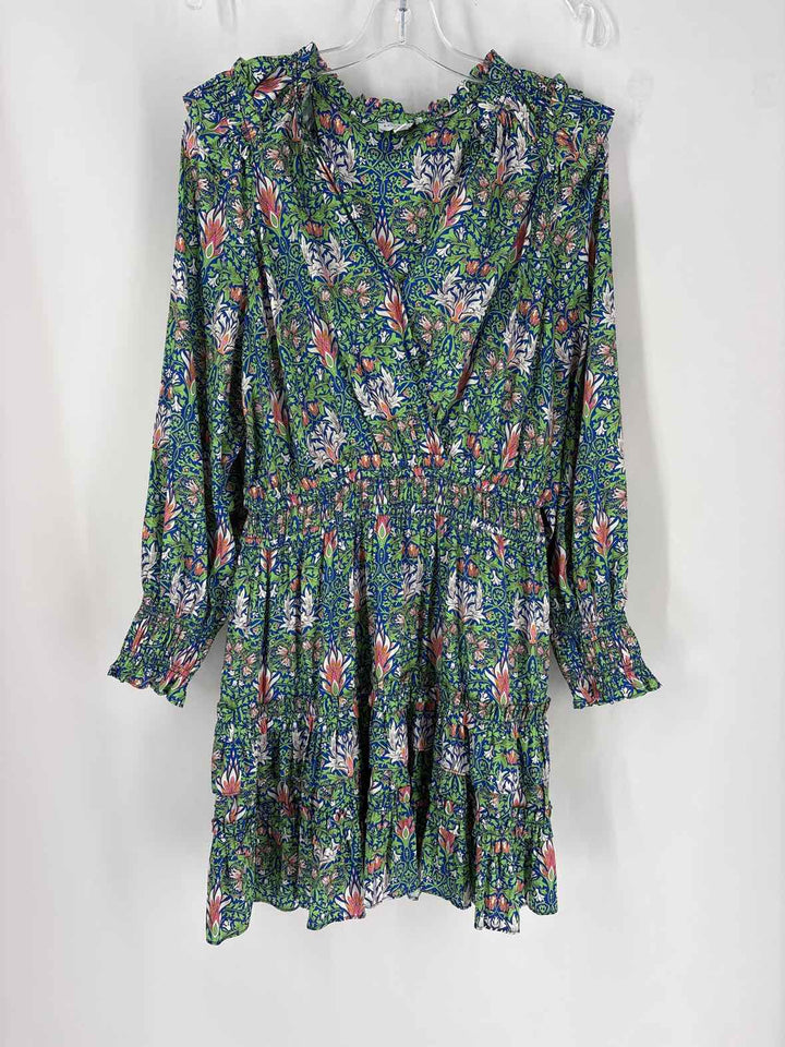 Size M CURRENT AIR Green Print Dress