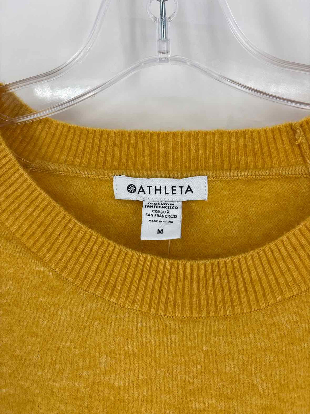 Size M Athleta Gold Sweater