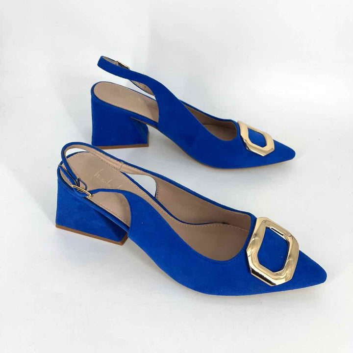 Shoe Size 7 NICOLE MILLER Royal Blue Pumps