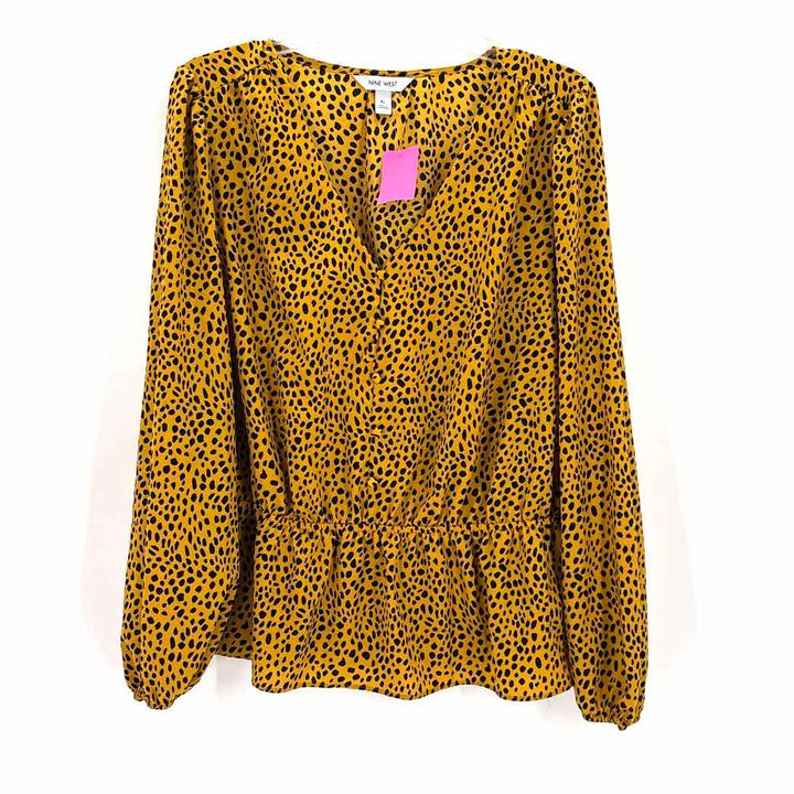 Size XL Nine West Yellow Shirt