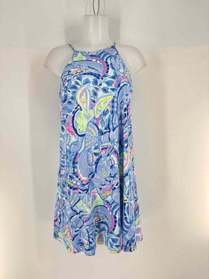 Size S Lilly Pulitzer Blue Print Dress