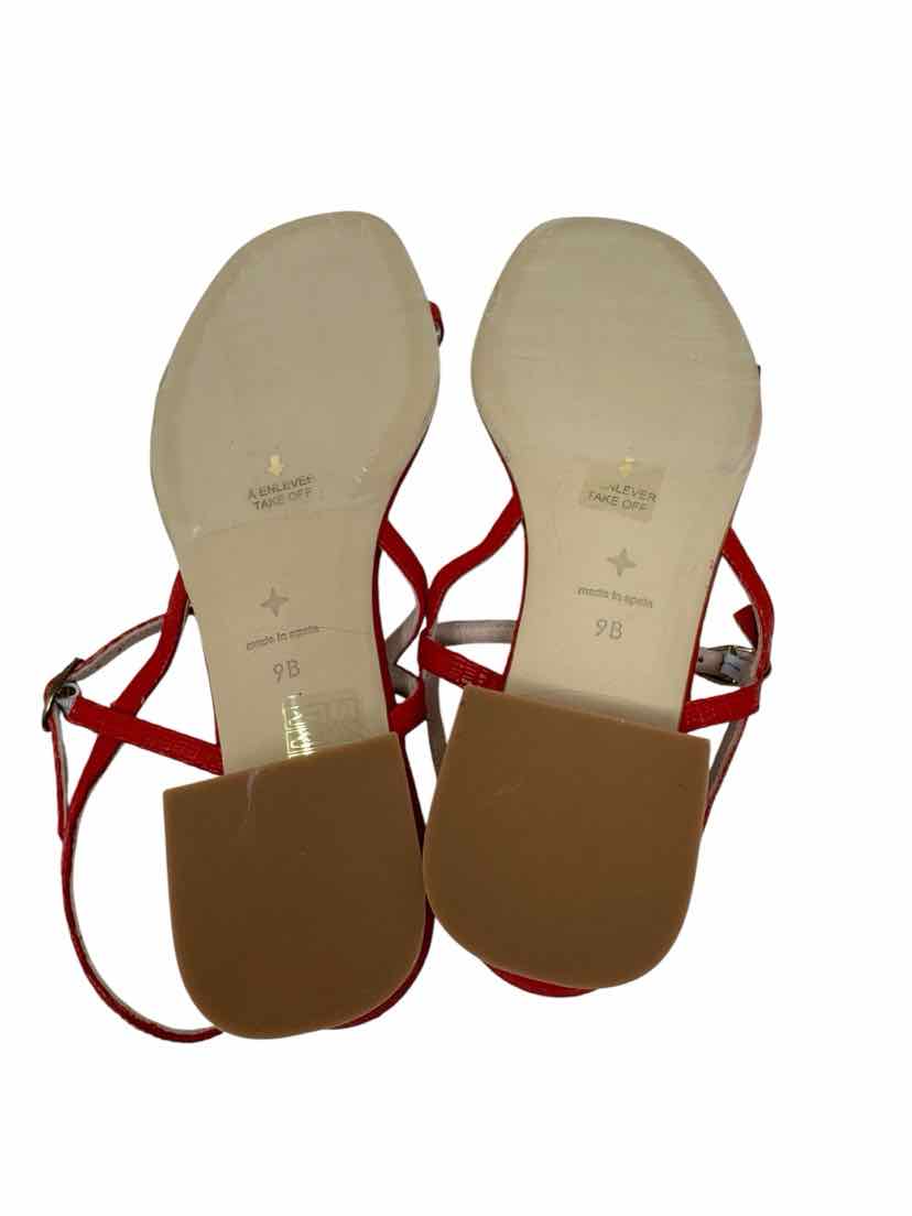 Shoe Size 9 TUCKERNUCK Red Leather Sandals