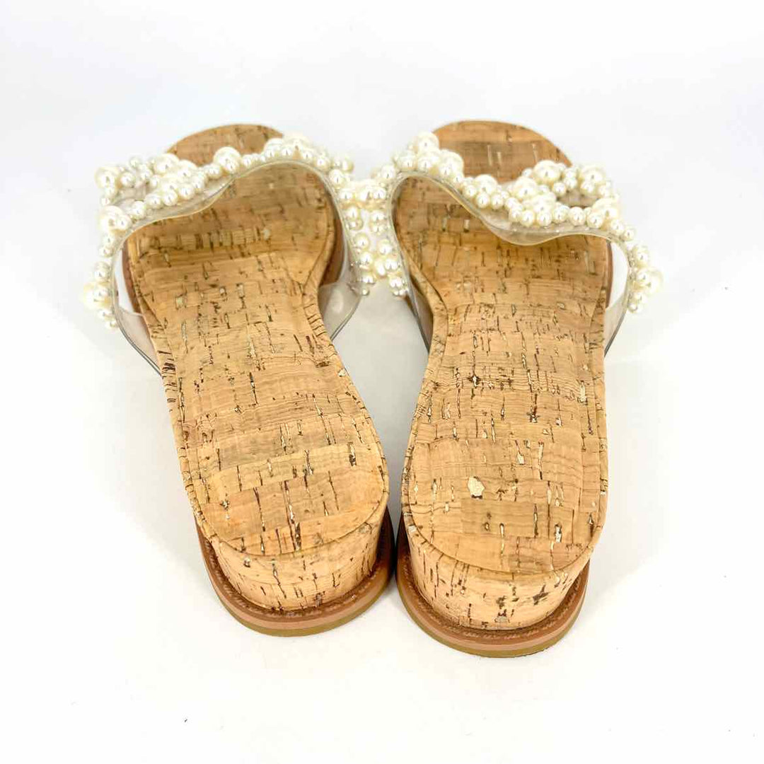 Shoe Size 8.5 Anne Klein Ivory Sandals