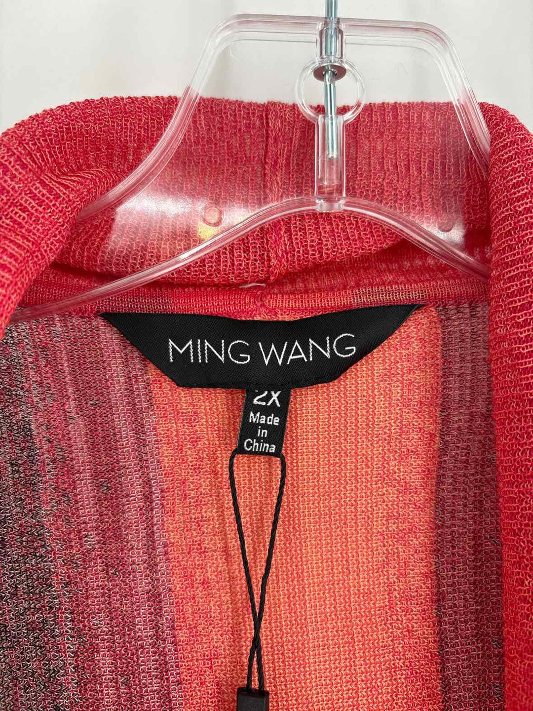 Size 2X MING WANG PINK PRINT Sweater