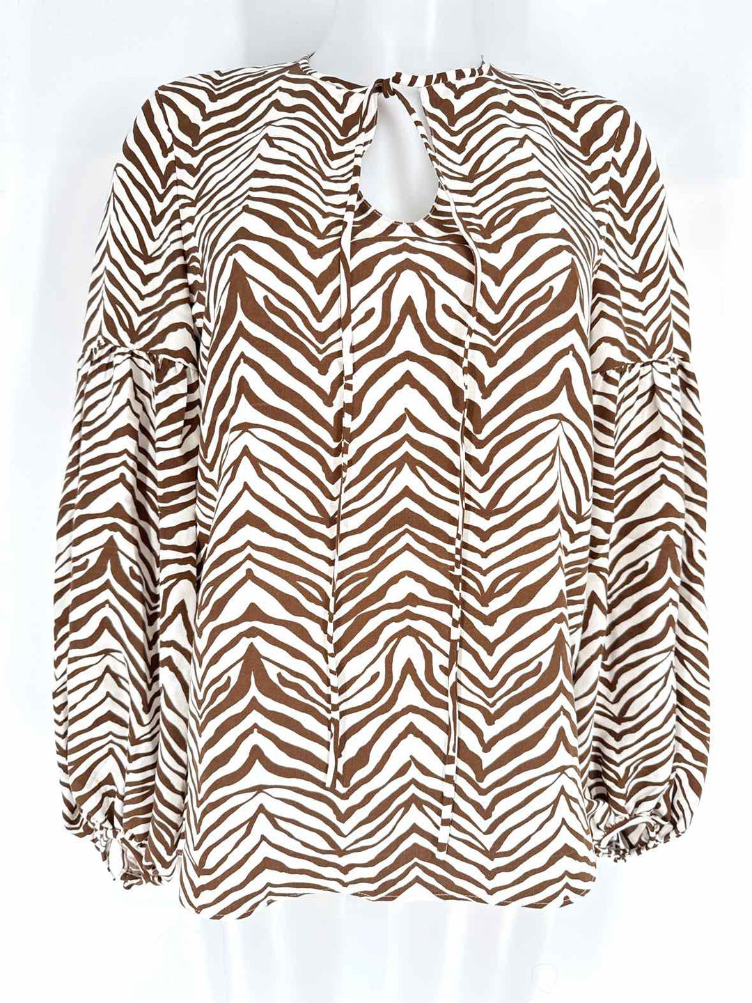 Size XS LAFAYETTE Brown Print Shirt