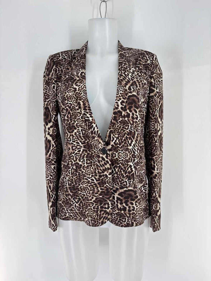 Size XS Brown Print Blazer